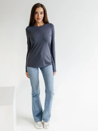 Лонгслив женский облегающий кофта больших размеров дк540