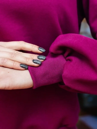 Джемпер толстовка оверсайз больших размеров свитшот ДФ545