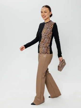 Лонгслив женский облегающий с принтом дк573