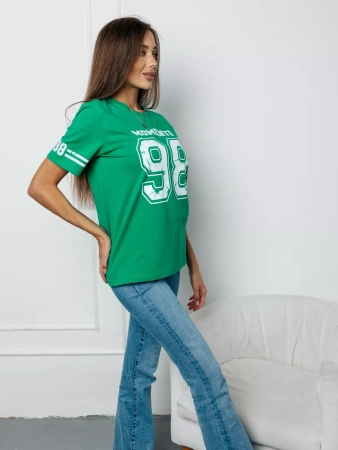 Футболка хлопок с принтом  летняя больших размеров