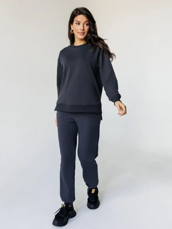 Брюки джоггеры на резинке трикотажнеые штаны БФ595