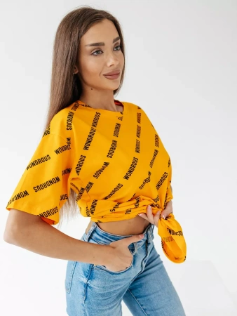 Футболка оверсайз с принтом большого размера