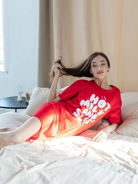 Ночная сорочка женская хлопок домашнее платье