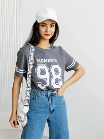 Футболка хлопок с принтом новогодняя больших размеров