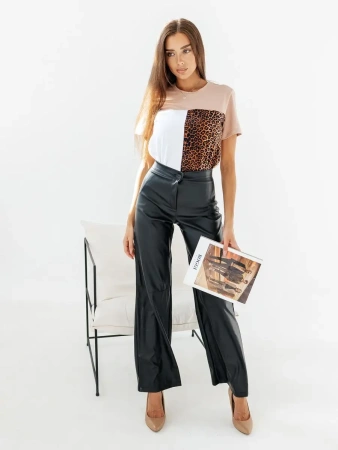 Футболка хлопок с принтом летняя больших размеров