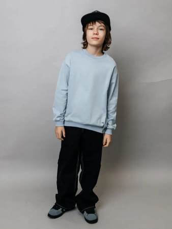 Свитшот школьный оверсайз базовый детский