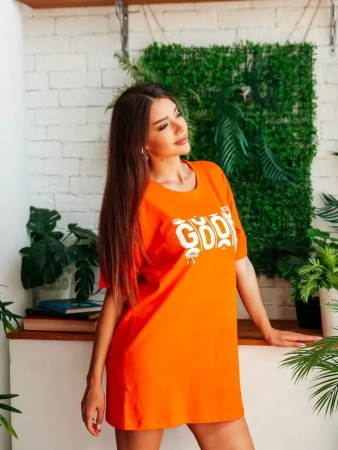 Платье домашнее больших размеров хлопок