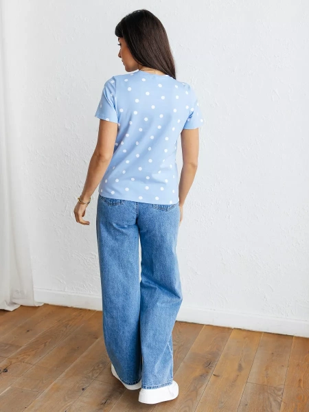 Футболка с принтом хлопок больших размеров новогодняя ФК561