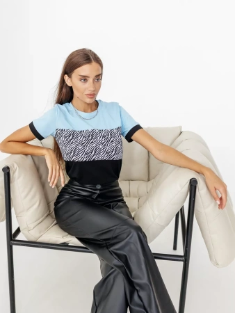 Футболка хлопок с принтом новогодняя больших размеров