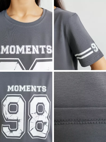 Футболка хлопок с принтом новогодняя больших размеров