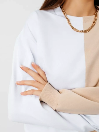 Свитшот женский толстовка больших размеров кофта ДФ581