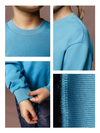 Свитшот для девочки оверсайз в школу подростковый лонгслив