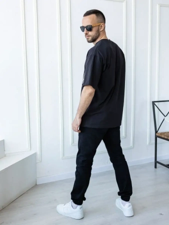 Футболка спортивная с принтом хлопок