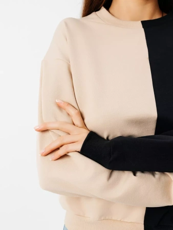 Свитшот женский толстовка больших размеров кофта ДФ581