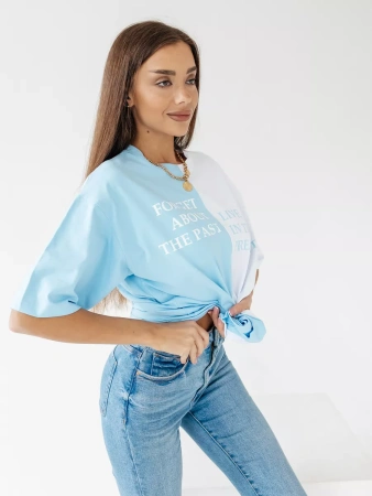 Футболка с принтом оверсайз больших размеров