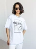 Футболка летняя оверсайз с принтом большие размеры