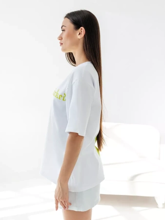 Футболка с принтом оверсайз больших размеров ФК531