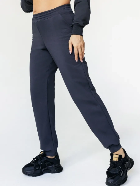 Брюки джоггеры на резинке трикотажнеые штаны БФ595