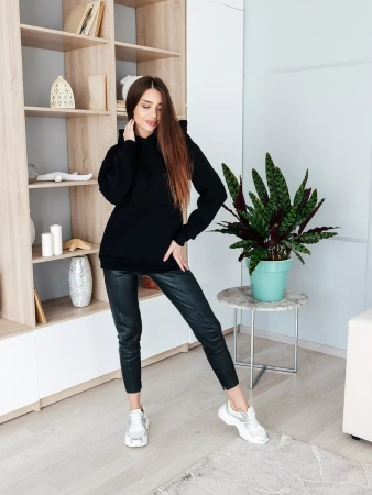 Однотонное худи с начесом