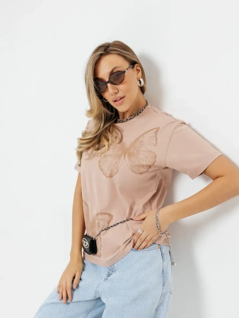 Футболка женская нарядная блузка больших размеров