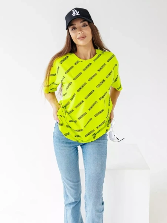 Футболка оверсайз с принтом большого размера