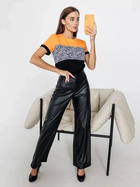 Футболка хлопок с принтом новогодняя больших размеров