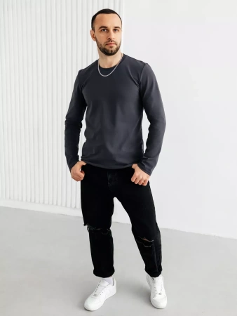 Лонгслив базовый с длинным рукавом