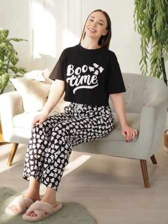 Пижама с штанами брючная большие размеры