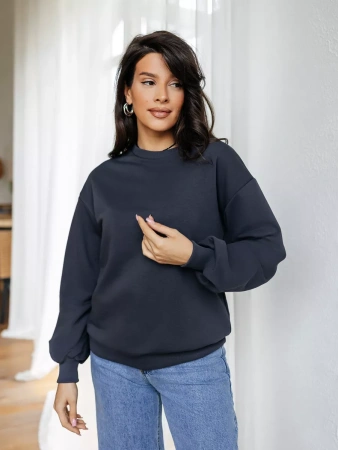 Свитшот женский оверсайз больших размеров ДФ545