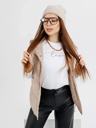 Лонгслив женский облегающий с принтом нарядный ДК589