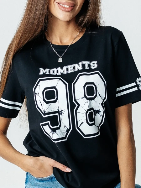 Футболка спортивная с принтом больших размеров хлопок