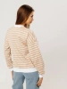 Кофта в полоску нарядная больших размеров джемпер