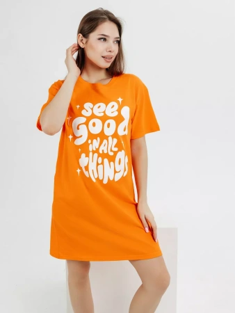 Ночная сорочка женская ночнушка хлопковая туника