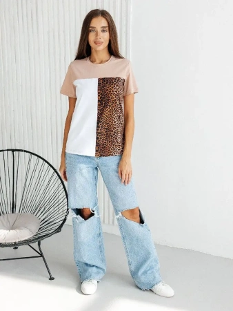 Футболка хлопок с принтом летняя больших размеров