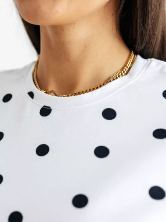 Футболка с принтом хлопок больших размеров новогодняя ФК561