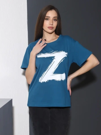 Футболка женская оверсайз с принтом Z