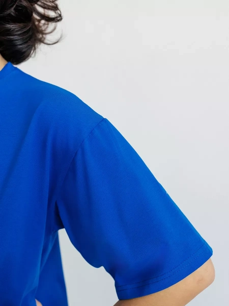 Футболка с принтом оверсайз летняя больших размеров PARIS