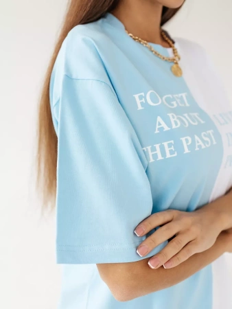 Футболка с принтом оверсайз больших размеров