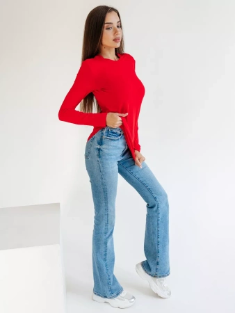 Лонгслив женский облегающий дк540