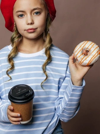 Свитшот для девочки нарядная тельняшка на весну