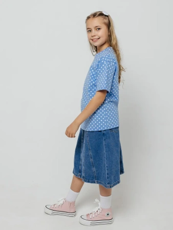 Футболка для девочки с принтом хлопок летняя пляжная