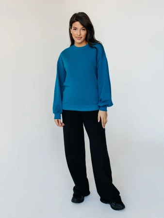 Свитшот женский оверсайз больших размеров ДФ545