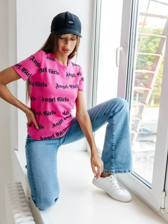 Футболка с принтом больших размеров новогодняя ФК561