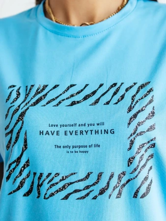 Футболка базовая хлопок с принтом больших размеров