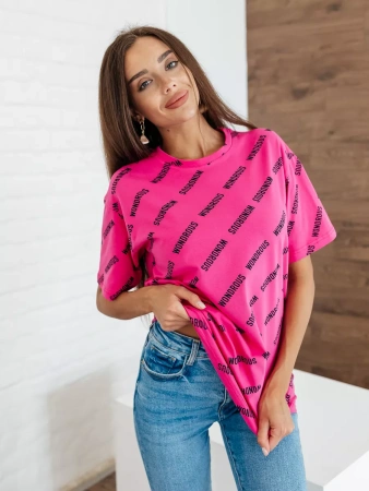 Футболка оверсайз с принтом большого размера