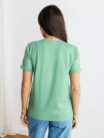 Футболка базовая хлопок с принтом больших размеров