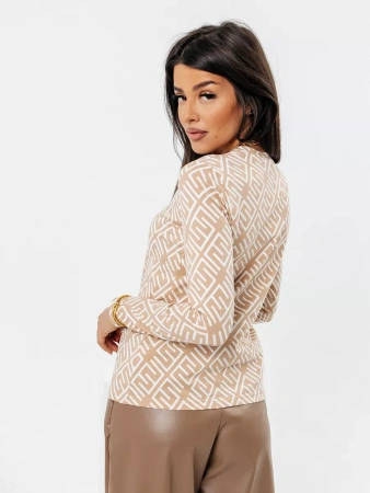 Лонгслив женский облегающий кофта с принтом дк571