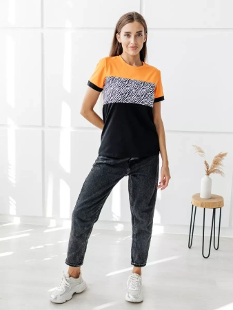 Футболка хлопок с принтом новогодняя больших размеров