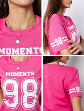 Футболка с принтом цифры больших размеров