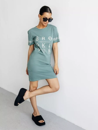 Туника домашняя больших размеров с принтом